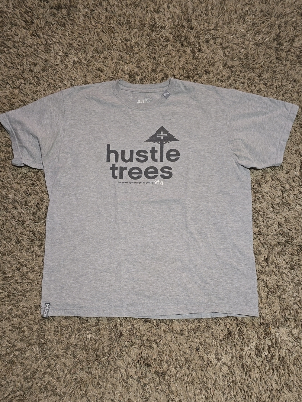 Lrg Gray 'Hustle Trees' Logo Short-Sleeve Tee